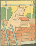 Pig builds his brick house.