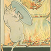 The wolf falls into the pot