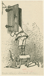 Standing on the tin man's back.