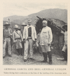 General Garcia and Brig.-General Ludlow. Taken during their conference at the time of the landing of the American army
