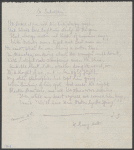 Subaltern, A. Holograph poem