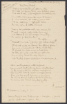 Rear-guard, The. Holograph poem with the author's marginal ms. Notes