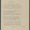 Father, The. Holograph poem with the author's marginal ms. Note