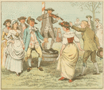 The fiddler then began to play the tune again, and every girl did trip it, trip it, to the men