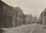 MacDougal Alley in early spring - the Deming children having tea