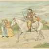 The farmer, a girl and the grey mare