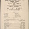 Program for the appearance of Diaghilev's Ballets Russes at the Valencia Theatre, San Francisco, January 3, 1917