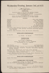 Program for the appearance of Diaghilev's Ballets Russes at the Valencia Theatre, San Francisco, January 3, 1917