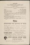 Program for the appearance of Diaghilev's Ballets Russes at the Valencia Theatre, San Francisco, January 3, 1917