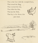This is the cow with the crumpled horn, that tossed the dog.