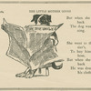 Mother Hubbard's dog reading a newspaper.