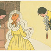 Princess Furball attends the royal festival adorned in her golden dress.