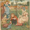Little Miss Goody Two Shoes teaching the alphabet to children.