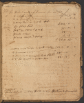 Account book, 1772