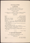 Program for the appearance of Diaghilev's Ballets Russes at Harmanus Bleecker Hall, Albany, February 24, 1917