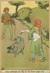 Hans exchanges the pig for the goose.