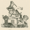 The mannikin gives the huntsman a beating