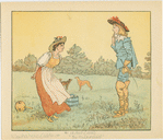 [The squire and the milkmaid talking.]