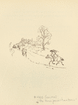 Three jovial huntsmen at the end of the hunt.