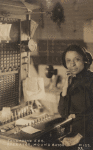 Telephone operator at Mound Bayou, Mississippi