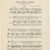 For thee alone