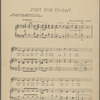 Just for to-day