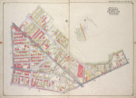 Brooklyn, Vol. 1, Double Page Plate No. 21; Part of Wards 25, 26 & 28, Sections 6 &11; [Map bounded by Evergreen Ave., Granite St., Furman Ave., Aberdeen St., De Sales Pl., Vanderveer St., Stewart St., Bushwick Ave., Highland Blvd.; Including Miller Ave., Jamaica Ave., East New York Ave., Atlantic Ave., Rockaway Ave., Broadway, Moffatt St.]; Sub Plan [The Evergreens Cemetery. Map bounded by Cooper Ave., Cypress Ave., Vermont St., Highland Blvd.; Including Bushwick Ave., Granite St., Brooklyn Ground Solitude]