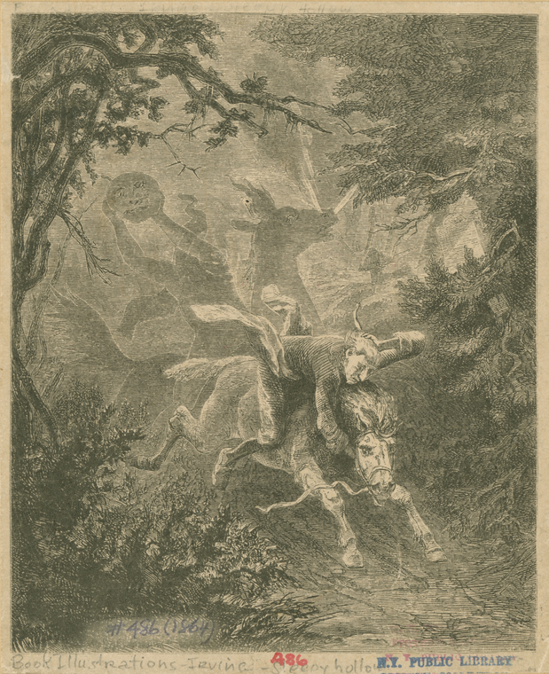 Brom Bones and Ichabod - NYPL Digital Collections