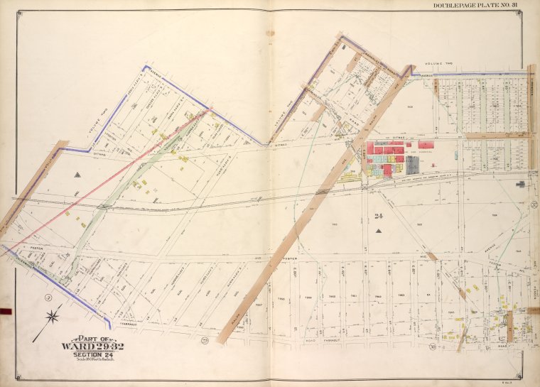 Brooklyn, Vol. 3, Double Page Plate No. 31; Part of Wards 2932