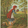 Little Red Riding Hood picking flowers]