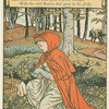 Little Red Riding Hood picking flowers]