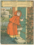 Little Red Riding Hood at her grandmother's cottage