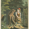 Rotkäppchen und der Wolf.