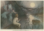 He watched the moonlight on the rippling river."