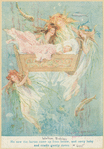 He saw the fairies come up from below, and carry baby and cradle gently down.