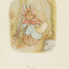 Old Mrs. Rabbit took a basket and her umbrella, and went through the wood to the baker's.