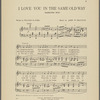 I love you in the same old way ("Darling Sue")