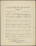 I love you in the same old way ("Darling Sue")