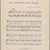 Don't pass me by like a stranger