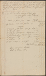 Letter and account. February 18, 1772