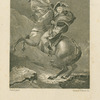 Crossing the Alps, after painting by Jacques-Louis David, 1800-1801