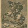Crossing the Alps, after painting by Jacques-Louis David, 1800-1801