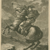 Crossing the Alps, after painting by Jacques-Louis David, 1800-1801