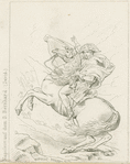 Crossing the Alps, after painting by Jacques-Louis David, 1800-1801