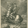 Crossing the Alps, after painting by Jacques-Louis David, 1800-1801