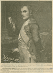 Napoleon in his study, after painting by Jacques-Louis David