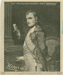 Napoleon in his study, after painting by Jacques-Louis David