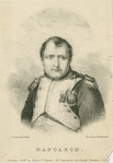 Napoleon in his study, after painting by Jacques-Louis David