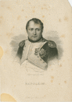 Napoleon in his study, after painting by Jacques-Louis David