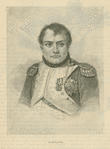 Napoleon in his study, after painting by Jacques-Louis David